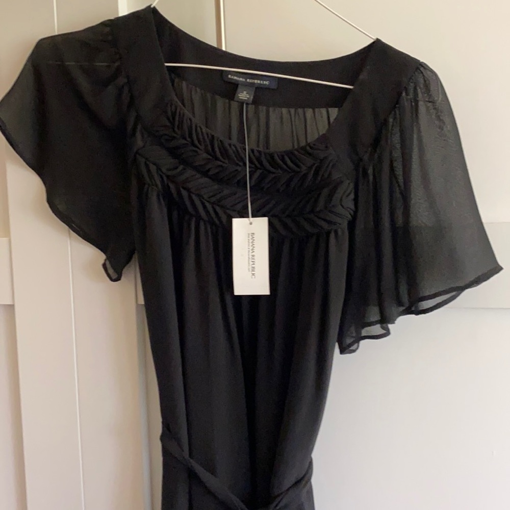Banana Republic Sheer Silk Dress with underdress, NWT